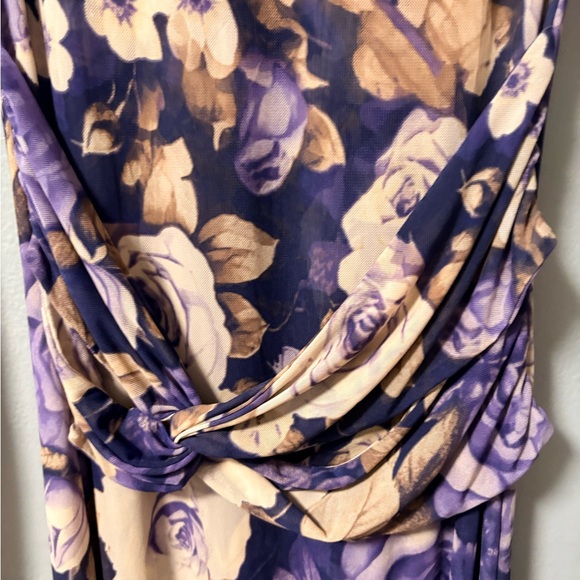 NWT Free People Gianni Mesh Maxi Dress in Denim Combo. Size Medium. - Picture 8 of 15